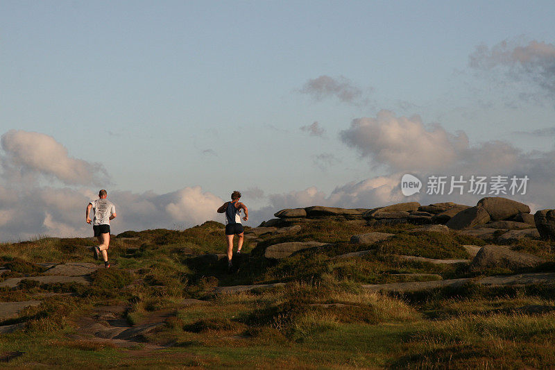 摔倒的选手Stanage Edge